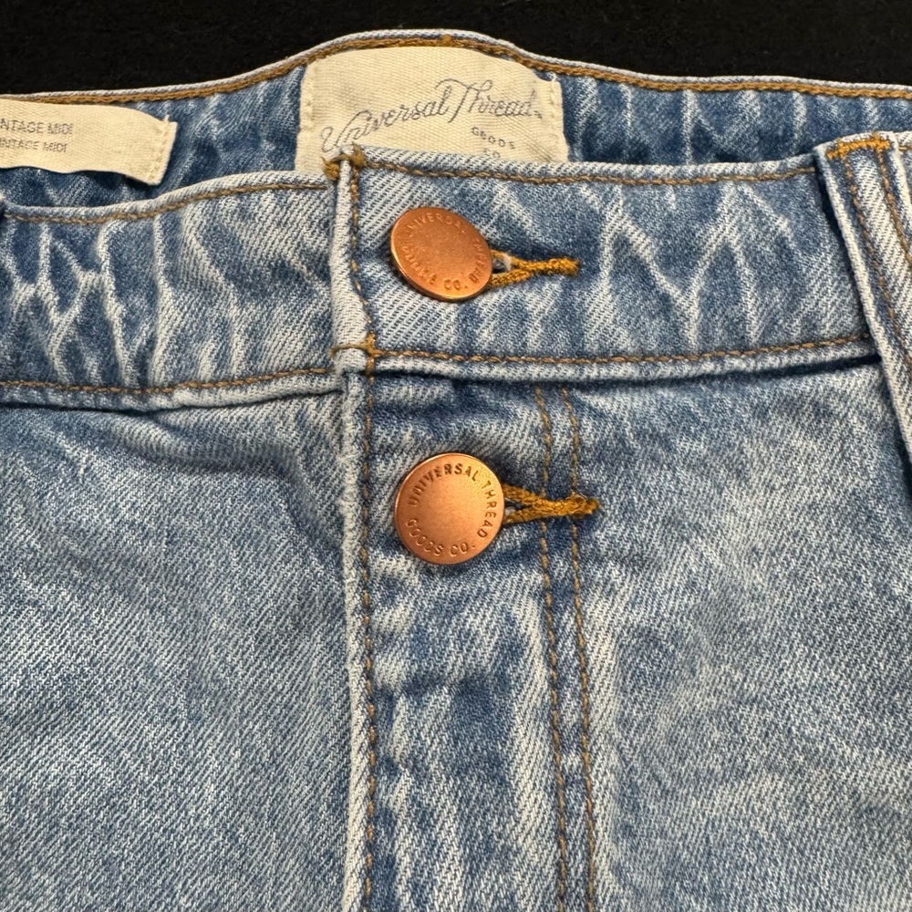 vintage midi Jean shorts - Picture 4 of 6